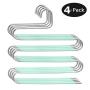 Myfolrena Pants Hangers, Updated S Shaped Hanger Non Slip Clothes Hanger Space Saving for Jeans Trousers Slacks Leggings (Teal-4 Pack) Myfolrena Pants Hangers, Updated S Shaped Hanger Non Slip Clothes Hanger Space Saving for Jeans Trousers Slacks Leggings (Teal-4 Pack)