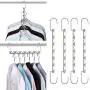 Giftol Space Saving Hangers Metal Hanger Magic Cascading Hanger Closet Clothes Organizer(4 Pack) Giftol Space Saving Hangers Metal Hanger Magic Cascading Hanger Closet Clothes Organizer(4 Pack)