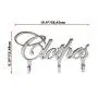Comfify Contemporary Style Clothes Hook Rack Multi-Purpose Aluminum Modern Coat Rack, Removable Wall Hanger, Clothing Hooks - 3 Coat Hooks, Cursive Font Design, Polished Finish - Includes Screws Comfify Contemporary Style Clothes Hook Rack Multi-Purpose Aluminum Modern Coat Rack, Removable Wall Hanger, Clothing Hooks - 3 Coat Hooks, Cursive Font Design, Polished Finish - Includes Screws
