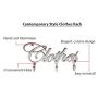 Comfify Contemporary Style Clothes Hook Rack Multi-Purpose Aluminum Modern Coat Rack, Removable Wall Hanger, Clothing Hooks - 3 Coat Hooks, Cursive Font Design, Polished Finish - Includes Screws
