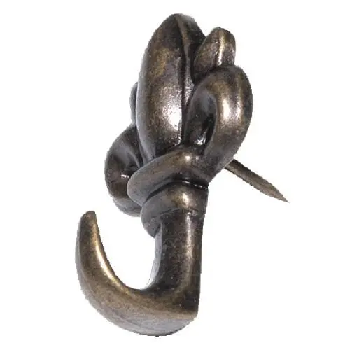 The Hillman Group 122261 Fleur De Lis Push Pin Hanger, Pack of 1