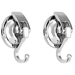 No Punching Heavy Duty Vacuum Suction Cup Hooks Powerful Suction Cup Hooks Wreath Hanger for Shower (2 Pack)