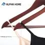 ALPHA HOME Suit Hangers Wooden Hangers for Gentleman - 20 Pack, Matte Brown