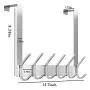 1 PCS Over The Door Hanger Hook, Stainless Steel Heavy Duty Organizer Hooks Hanger, 12 Hooks Rack for Heavy Coat, Big Bags, Towel, Robe 1 PCS Over The Door Hanger Hook, Stainless Steel Heavy Duty Organizer Hooks Hanger, 12 Hooks Rack for Heavy Coat, Big Bags, Towel, Robe