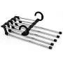 5pcs Random Color Portable 5-in-1 Clothes Hanger Clothing Organizer Multi-Function Stainless Steel Pants Hanger Holder Rack Hangers for Clothes 5pcs Random Color Portable 5-in-1 Clothes Hanger Clothing Organizer Multi-Function Stainless Steel Pants Hanger Holder Rack Hangers for Clothes