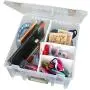ArtBin 6990AB Super Satchel Compartment Boxes - Clear, Art and Craft Supplies Boxes with Removable Dividers, Secure Latches, Handles ArtBin 6990AB Super Satchel Compartment Boxes - Clear, Art and Craft Supplies Boxes with Removable Dividers, Secure Latches, Handles