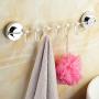 Kitchen Bathroom Towel Clothes Suction Cup Sucker Hanger Holder Rack 6 Hooks No drilling for Kitchen Bathroom