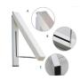 LittleMJ Stainless Steel Wall Hanger Retractable Indoor Clothes Hanger Magic Foldable Drying Rack/Waterproof Clothes Towel Rack