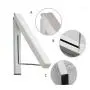 LittleMJ Stainless Steel Wall Hanger Retractable Indoor Clothes Hanger Magic Foldable Drying Rack/Waterproof Clothes Towel Rack