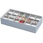 Magic Stackable Jewelry Trays Closet Dresser Drawer Organizer for Accessories, Gadgets & Cosmetics, Storage Display Showcase Holder Box, Set of 5