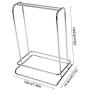 Augproveshak Clothes Hanger Organizer Rack Sturdy Stainless Steel Clothes Caddy Storage Holder Stacker for Closet & Room Tidier Laundry Rooms Drying Rack