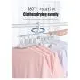 MIncYB Hanger 8 in 1, Non-Slip Foldable rotatable Telescopic Hanger, Wet and Dry Shirt Hanger(White) MIncYB Hanger 8 in 1, Non-Slip Foldable rotatable Telescopic Hanger, Wet and Dry Shirt Hanger(White)