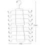 Magicool Cami Hanger 4 Pack Space Saving Hangers Closet Organizer for Tank Top, Cami, Bra, Pajamas, Strappy Dress,Bathing Suit