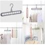 10pcs Random Color Space Saver Saving Wonder Metal Magic Hanger Clothes Closet Organize Hook