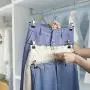 HOUSE DAY 12 Pack Pants Hangers with Hook, Clip Hangers, Skirt Hangers with Clips,Multi Stackable Add on Hangers HOUSE DAY 12 Pack Pants Hangers with Hook, Clip Hangers, Skirt Hangers with Clips,Multi Stackable Add on Hangers