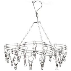 George Jimmy Goody, Laundry Stainless Steel Clothesline Drying Hanger Rack, 20 Clips