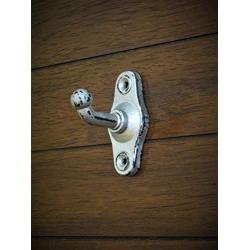 Handpained Rustic Cast Iron Hanger, Silver or Pick Color, Coat or Towel Hook