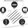 Pants Hangers Cloth Hangers S Shape Non Slip Space Saving Hangers for Pants, Tie, Belt, Scarf, Legging