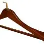 CHAONAO Wood Hangers Extra Wide Shoulder Durable Men and Women Clothes Hanger for Suit, Coat, Jacket, Pack of 5,Brown,40x5.5cm
