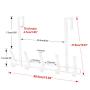 Over The Door Hook, 5 Coat Hooks Door Hanger for Hanging Coats, Hoodies, Hats, Scarves, Purses, Bath Towels, Robes (White)