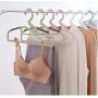 10 pcs Random Color 39cm Plastic Clothes Hangers with Wind-Proof Design Non-Slip Coat Hanger Clothing Hanging for Underwear