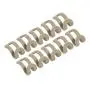 Onavy 10pcs Stable Hanger Connector Cascading Clothes Rack Hook Home Creative Closet Organizer Wardrobe Saving Space Attachment (Beige)