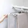 Partm Multi Layers Hanger Wardrobe Organizer, Trouser Hangers Space Saving S-Type Clothes Pants Hangers Non-Slip Closet Organizer for Scarfs Jeans Clothes Trousers Towels
