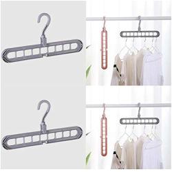 10pcs Random Color Multi-Port Support Circle Clothes Hanger Clothes Drying Rack Multifunction