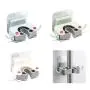 HAPY SHOP Broom Holder Wall Mount,3 Pack Sturdy Mop Broom Gripper Holds Self Adhesive Removable Waterproof No Drilling Garage Storage Organization Hanger Hook for Home,Kitchen,Bathroom,Garden,Closet