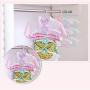 co.opmart 4Pc Durable Baby Clothes Hangers Telescopic Clothes Cute Cartoon Childrens Hangers Kid Clothes Racks Baby Plastic Hanger (4)