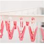 2pcs Random Color Windproof Fix Underwear Peg Adjustable Clothespin Organizer Folding Drying Rack Socks Clip Laundry Clothes Hanger 36Clip