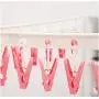2pcs Random Color Windproof Fix Underwear Peg Adjustable Clothespin Organizer Folding Drying Rack Socks Clip Laundry Clothes Hanger 36Clip