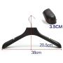 CHAONAO Black Suit Hangers Plastic Non-Slip Wide Shoulder Clothes Hanger for Coats, Jacket, Pants, and Dress Clothes,B,40pcs