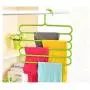 5 Layers Pants Clothes Hangers Non-Slip Multifunctional Clothes Hangers Multilayer Tie Scarfs Magic Hanger Home Organizer 5pcs Random Color 5 Layers Pants Clothes Hangers Non-Slip Multifunctional Clothes Hangers Multilayer Tie Scarfs Magic Hanger Home Organizer 5pcs Random Color