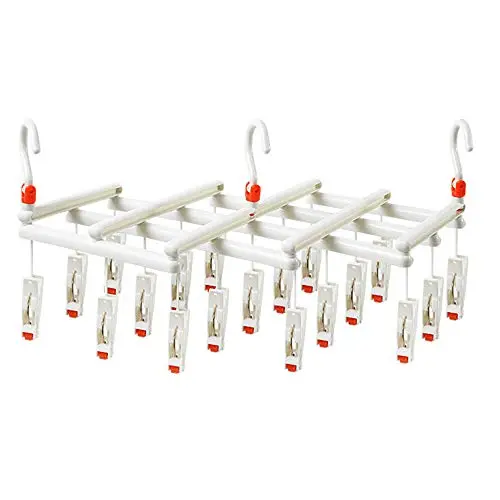 HJYPYJ Magic Hanger,360?? Rotate Multifunction Folding Hangers,Portable Non-Slip Plastic Hanger Clip,Space-Saving Organizer Hanger Wheel Design/White HJYPYJ Magic Hanger,360?? Rotate Multifunction Folding Hangers,Portable Non-Slip Plastic Hanger Clip,Space-Saving Organizer Hanger Wheel Design/White