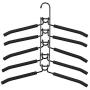 KYCPTNFJ Multi-Layer Anti-Slip Clothes Hangers Save Space 5 in 1 Metal Laundry Rack Storage for Shirt Sweater Suit Dress Coat