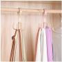 DNJKSA 1pcs Plastic Home Storage Organization Hooks Bedroom Hanger Clothes Hanging Rack Holder Hooks for Bags Towel(10 Pieces/Lot)(Random Color)