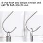 FJXQCY S Shaped Hooks Hanging Hooks Chrome and Bronze Plated for Jewelry Gardening Tools, S Hooks Kitchen Pot Pan Hanger Clothes Storage Rack (Color : 30pack, Size : M) FJXQCY S Shaped Hooks Hanging Hooks Chrome and Bronze Plated for Jewelry Gardening Tools, S Hooks Kitchen Pot Pan Hanger Clothes Storage Rack (Color : 30pack, Size : M)