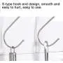 FJXQCY S Shaped Hooks Hanging Hooks Chrome and Bronze Plated for Jewelry Gardening Tools, S Hooks Kitchen Pot Pan Hanger Clothes Storage Rack (Color : 30pack, Size : M)