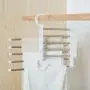 lliang Hangers 5 Tier Multi-Function Portable Clothes Hanger Pants Racks Trousers Hanger Clothes Storage Drying Hanger Stainless Steel lliang Hangers 5 Tier Multi-Function Portable Clothes Hanger Pants Racks Trousers Hanger Clothes Storage Drying Hanger Stainless Steel