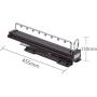 Hanger Organizer Rack Clothes Hanger Load Capacity Storage Areas Maximum Use Abs Plastic Stainless Steel abs Plastic (Color : Brown)