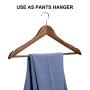 HOUSE DAY Wooden Hangers 20 Pack Wooden Clothes Hanger Wooden Coat Hanger Bulk Walnut Smooth Finish Premium Wooden Hanger for Clothes Dress Suit