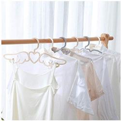 DNJKSA Angel Wings Shape Traceless Non-Slip Hanger Wardrobe Organizer for Home Hotel Clothes Hangers Scarf Tie Hook(Random Color)(10 Pieces/Lot)