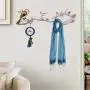 HXGL-Hanger American Creative Door Clothes Hook Wall Hanging Rack Wall Hook Porch Art Large Wall Coat Rack Flower and Bird Hook (Color : White)
