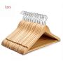 5 Pcs Wooden Adult Clothes Hangers for Jeans Pants Coat Hanger Home Storage Holder Dress Long Racks