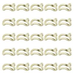 Timoo Cascading Hanger Hooks 30 PCS Hanger Connector for Home Clothes Closet Clothing Store Space Saving Connecting Hooks, Beige