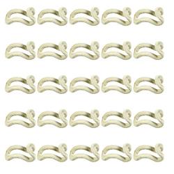 Timoo Cascading Hanger Hooks 30 PCS Hanger Connector for Home Clothes Closet Clothing Store Space Saving Connecting Hooks, Beige