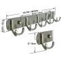 WEBI Coat Rack Wall Mounted,5 Coat Hooks for Hanging Coats,Metal Wall Coat Rack with Hooks Dual Hook Rack Hook Rail Coat Hanger Wall Mount for Clothes Entryway Jacket,Bronze,2 Packs WEBI Coat Rack Wall Mounted,5 Coat Hooks for Hanging Coats,Metal Wall Coat Rack with Hooks Dual Hook Rack Hook Rail Coat Hanger Wall Mount for Clothes Entryway Jacket,Bronze,2 Packs