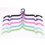 Set of 10 - Folding Clothes Hangers Portable Plastic Travel Hanger with Anti-slip Grooves