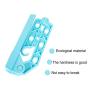Yvonne Folding Hanger, Door Hanging Foldable Clothes Hanger, Space Saver 5 Hole Hanger Rack With Hook, Clothing Tie Organizer Drying Rack For Bathroom Door, Bedroom(White)